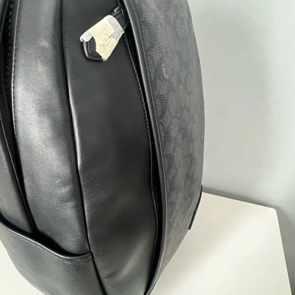 Coach Signature Black and Gray Men's Backpack